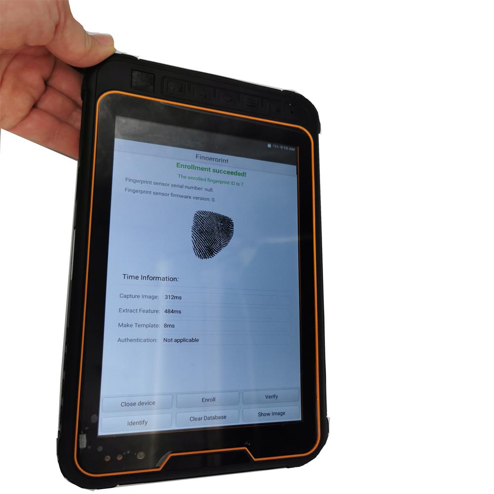 FBI certified Fingerprint tablet