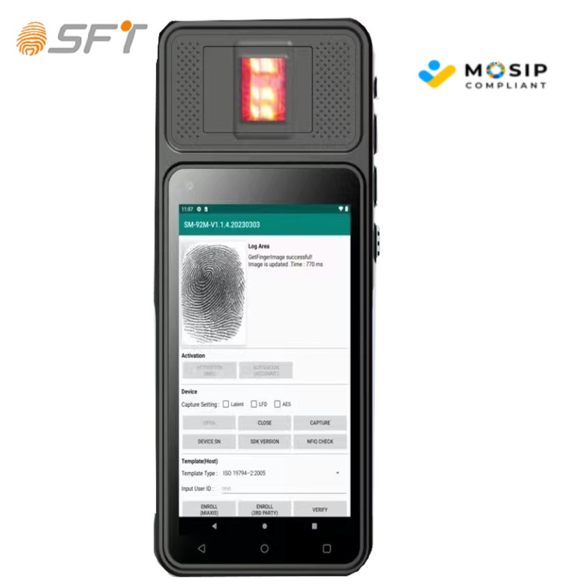 Pemindai Biometrik MOSIP