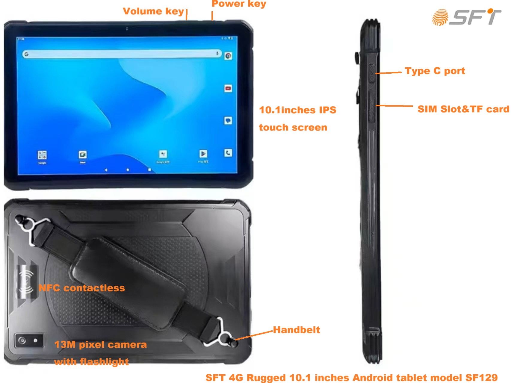cheap rugged 10.1inches tablet