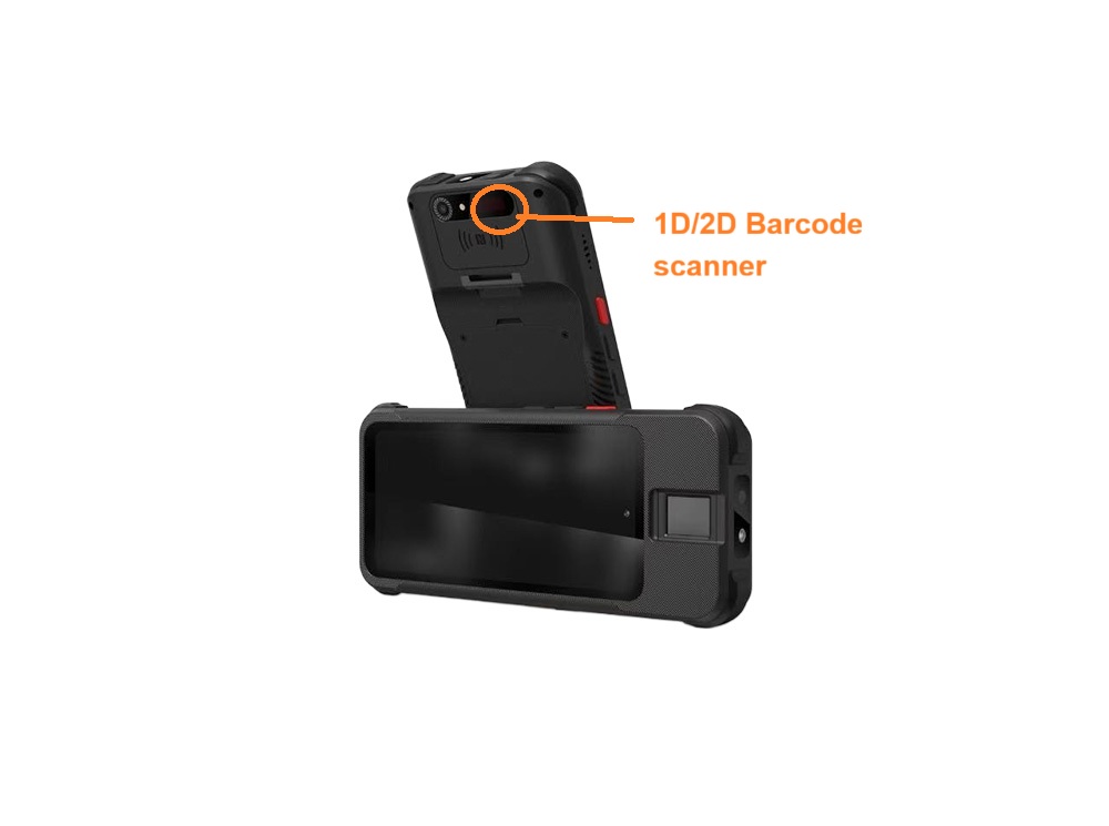 Fingerprint barcode scanner device