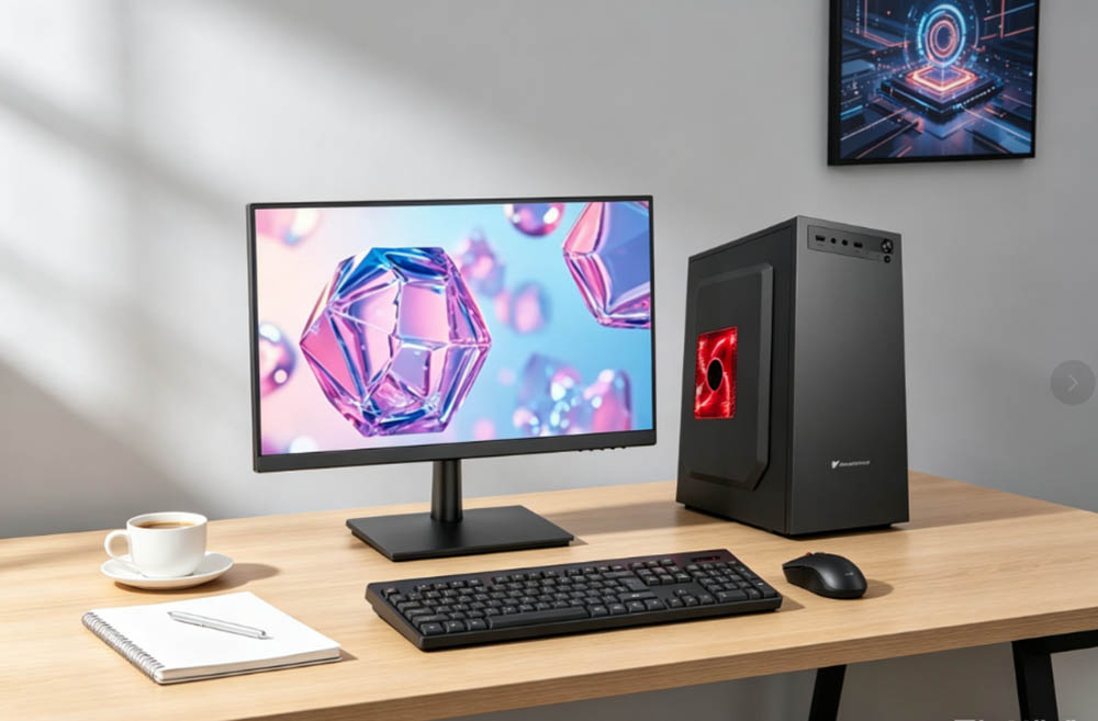 Bank desktop computer 