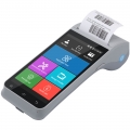 dual sim 4g android 9.0 terminal mpos sidik jari biometrik dengan printer