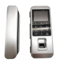 Smart keyless rumah kantor sidik jari kaca pintu geser kunci kontrol akses dengan remote kontrol